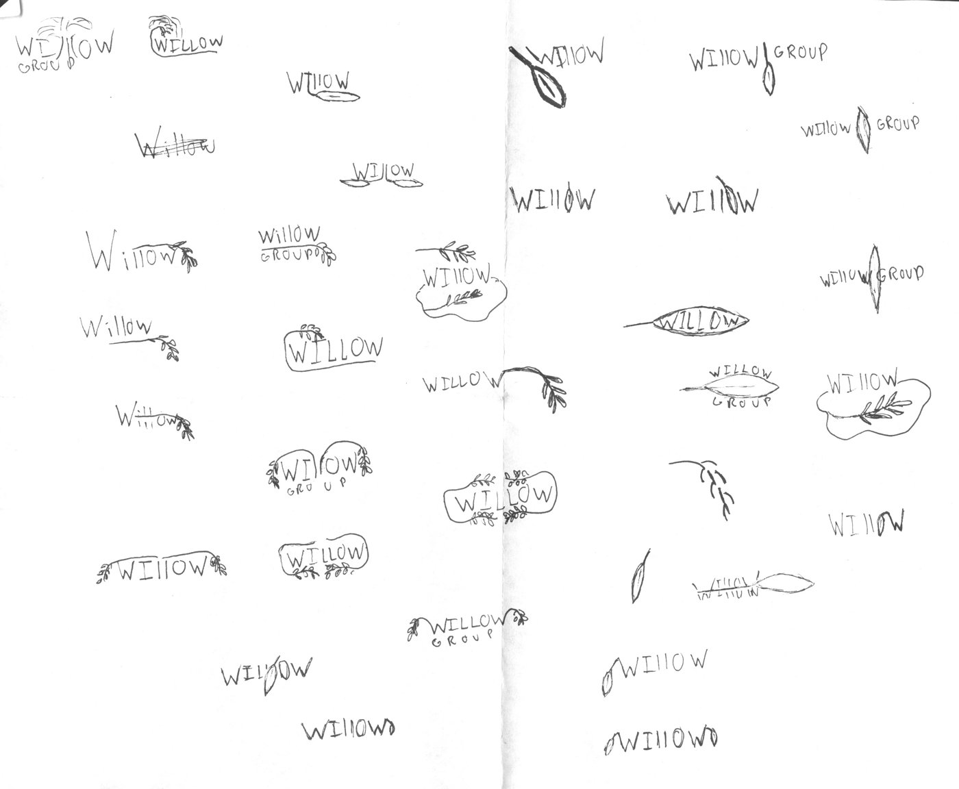 Pencil logo sketches